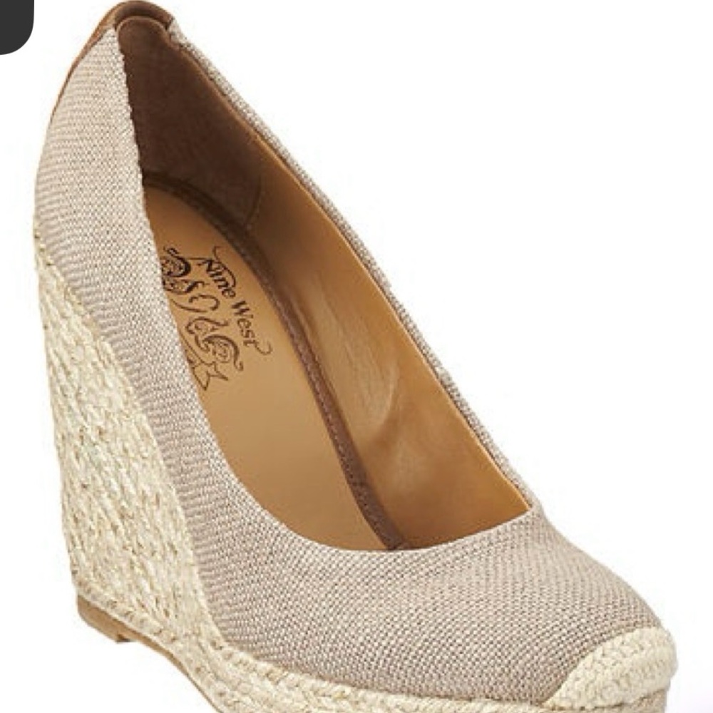 Nine West Tan Wedge Shoes